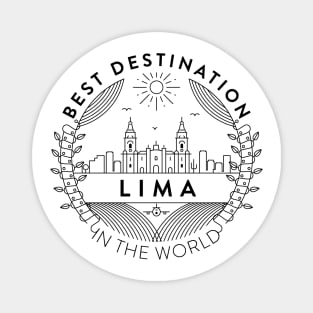 Lima Minimal Badge Design Magnet